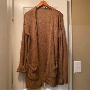 Brown/Tan knit cardigan